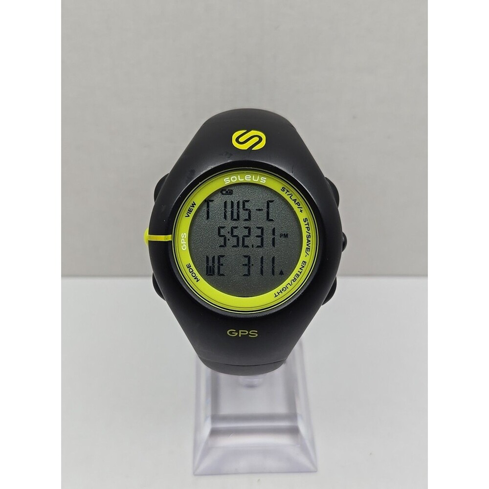 Soleus SG100 J13 GPS Running Watch Digital Fitness Stopwatch Backlight Black